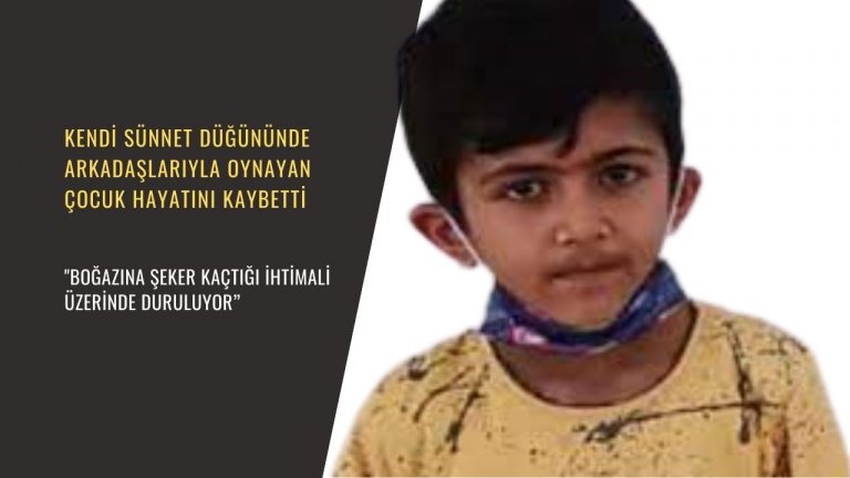 Kendi sünnet düğününde arkadaşlarıyla oynayan çocuk hayatını kaybetti. “Boğazına şeker kaçtığı ihtimali üzerinde duruluyor”