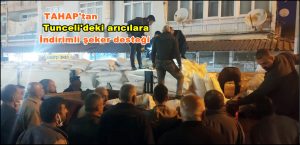 TAHAP’tan Tunceli’deki arıcılara indirimli şeker desteği