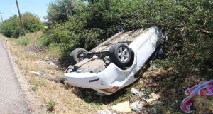 Elazığ’da otomobil takla attı: 6 yaralı