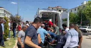 Meydana gelen Kazada Motosiklet sürücüsü ağır yaralandı