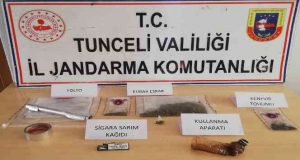 Tunceli’de uyuşturucu operasyonu