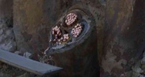 Kabloları çalmak isteyen hırsız yanlış kabloyu kesince 40 dairenin elektronik cihazı yandı