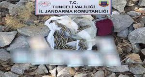 Ovacık kırsalında tabanca, fişek, yaşam malzemeleri ele geçirildi