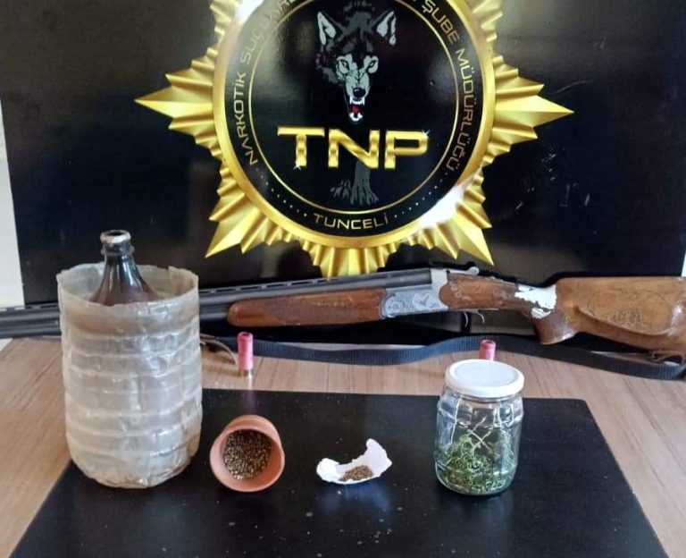 Pertek ilçesinde uyuşturucu operasyonu