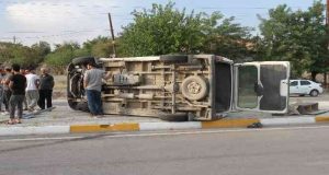 Elazığ’da minibüs ile otomobilin çarpışması sonucu meydana gelen kazada 8 kişi yaralandı