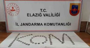 Elazığ’da 80 adet gümüş sikke ele geçirildi
