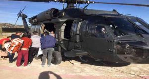 Astım hastası çocuk Elazığa helikopterle götürüldü