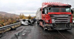 Elazığ da meydana gelen Kazada 1 kişi hayatını kaybetti, 1 kişi yaralandı