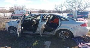 Elazığ’da meydana gelen trafik kazasında 2 kişi yaralandı