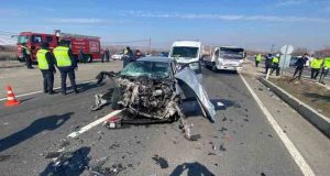 Elazığ’da trafik kazası: 1 ölü, 4 yaralı
