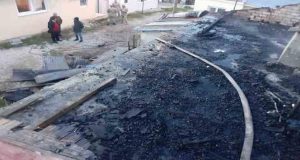 Pülümür ilçesinde korkutan yangın