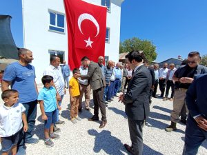 Yapımı tamamlanan Akçapınar Köyü Cami, dualarla ibadete açıldı