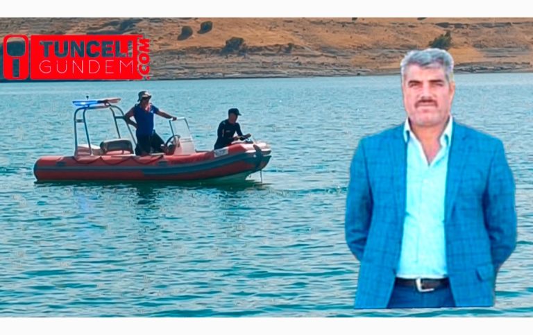 Çemişgezek ilçesinde kaybolan balıkçıyı arama çalışmaları sürüyor