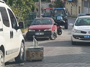 Çemişgezek ilçesinde, Kamyonetin kasasından düşen kovandan çıkan arılar çarşı merkezini istila etti