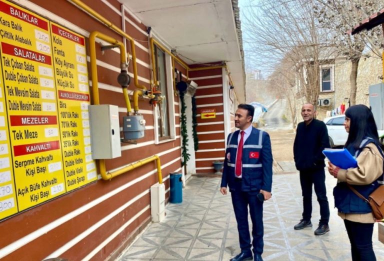 Tunceli’de işyerlerinde fiyat tabelası denetimi
