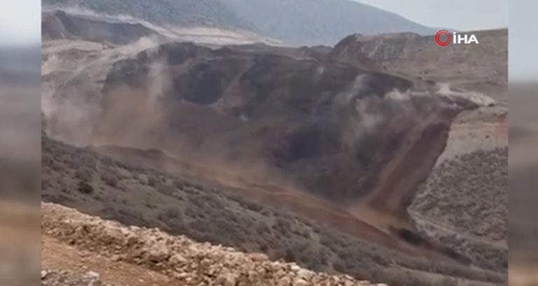 İliç maden sahasında toprak kayması: En az 9 kişi toprak altında