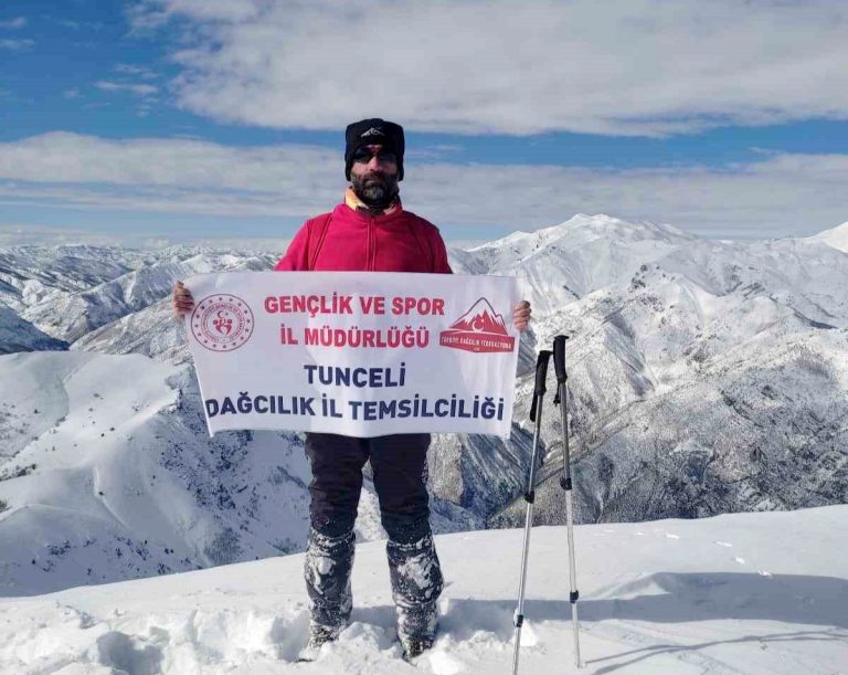 Tunceli’de, eksi 23 derecede çadırlı kamp