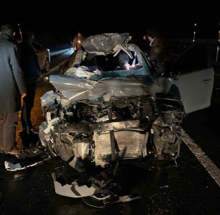 Elazığ’da, otomobil odun yüklü kamyona çarptı: 1 kişi hayatını kaybetti