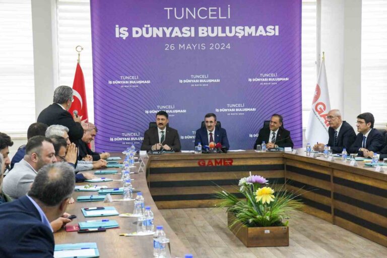 Cumhurbaşkanı Yardımcısı Yılmaz: “Bu zamana kadar da Tunceli’ye 300 milyonu aşan bir hibe desteği sağlandı”