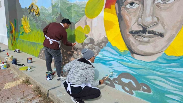 Pülümür ilçesinde “Uluslararası Duvar Boyama Günleri” düzenlendi