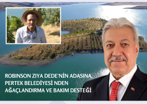 “Robinson Crusoe” Ziya dede hastalandı, adaya Pertek Belediye Başkanı Recai Vural sahip çıktı