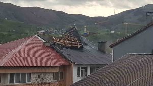 Tunceli’de fırtına nedeniyle hasar tespitine başlandı