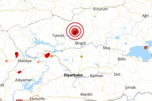 Bingöl’de 4.4 büyüklüğünde bir deprem meydana geldi