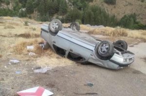 Elazığ’da otomobil takla attı: 2’si ağır 5 kişi yaralandı