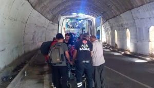 Tunceli’de tünelde kaza: 1 kişi yaralandı