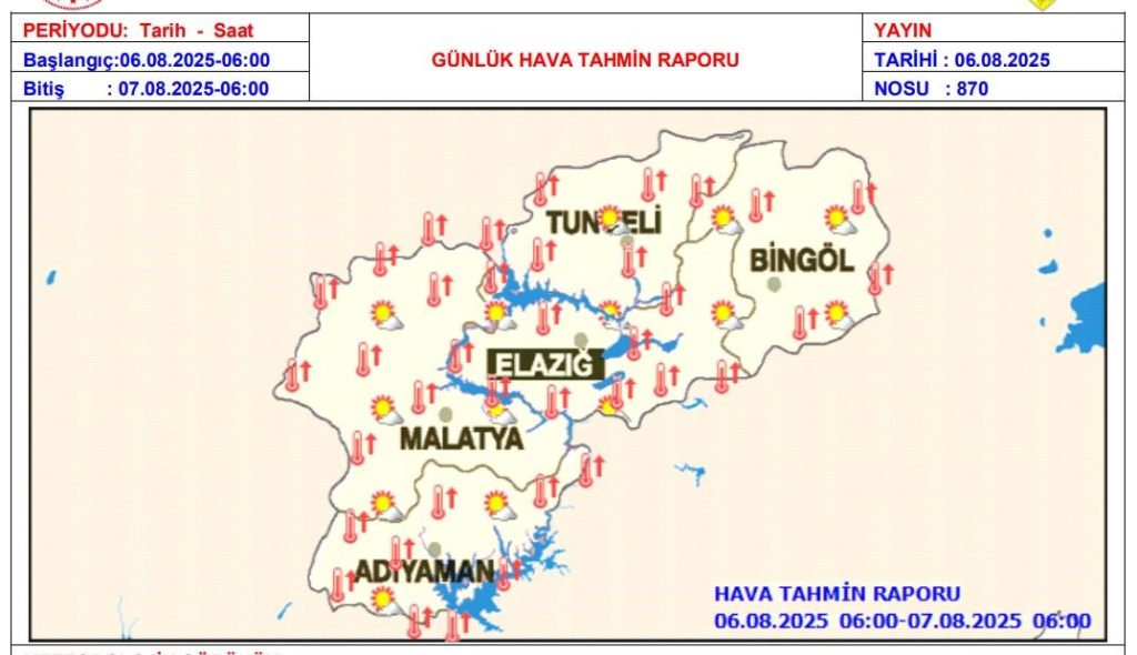 Meteorolojiden sıcaklık uyarısı. ” 3 – 5 derece artabilir”