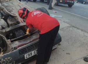 Elazığ’da otomobil takla attı: 6 kişi yaralandı