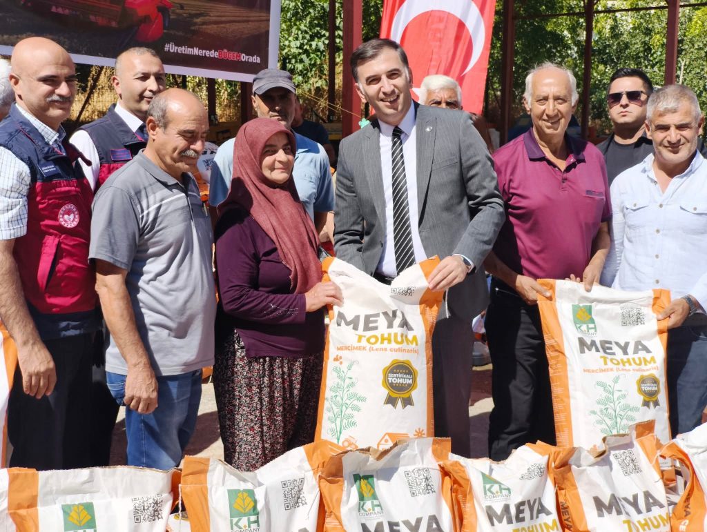 Çemişgezek’te üreticilere mercimek tohumu dağıtıldı