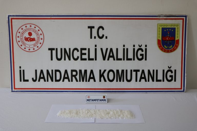 Tunceli’de metamfetamin operasyonu: 3 bin içimlik uyuşturucu ele geçirildi