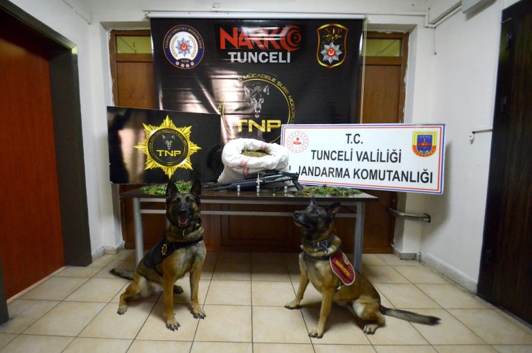Tunceli merkezli 3 ilde uyuşturucu operasyonunda 23 kilo esrar ele geçirildi