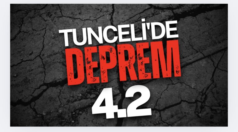 Tunceli’de 4,2 büyüklüğünde deprem