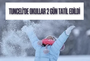 Tunceli’de Eğitime Kar Engeli: Okullar 2 Gün Tatil