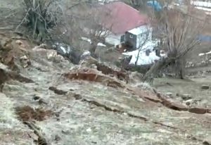 Çemişgezek Toratlı köyünde heyelan tedbirleri