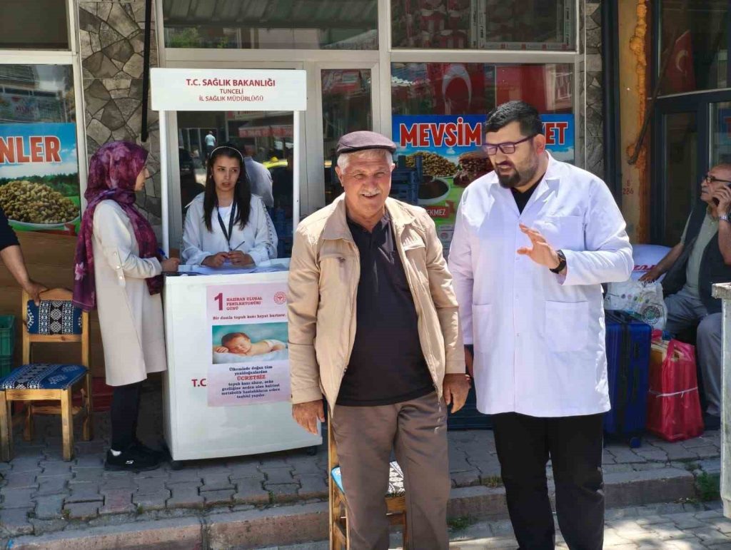 Çemişgezek’te vatandaşlara fiziksel sağlık taraması yapıldı