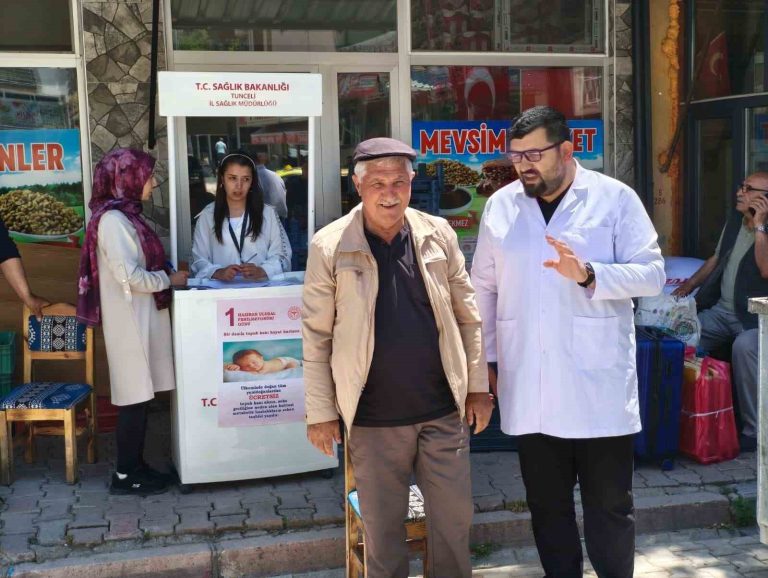 Çemişgezek’te vatandaşlara fiziksel sağlık taraması yapıldı